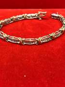 ladies two tone diamond bracelet 2.00 carat tw.