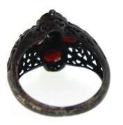 Sterling Silver Red Spinel Ring