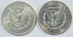 Real nice 1879 and 1890-S Morgan Silver Dollars