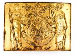 Vintage Heavy French Military Belt Buckle