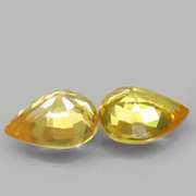 Vivid! .95ct pair of golden Songean Sapphires