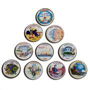 10 Enamel State Quarters