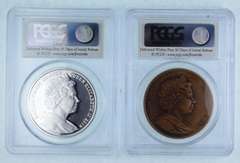 2010 British Virgin Isles GEM BU $1 Bronze, PR69DCAM $10 Silver PCGS