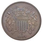 1865 Union Shield Two-Cent Piece