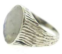Sterling Silver Oval Moonstone Ring