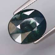 Bold 3.70ct blue black oval cut Sapphire