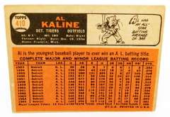 Al Kaline 1966 Topps Baseball Card