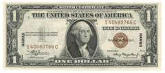 Near Gem CU 1935-A Series $1 Hawaii Silver Certificate