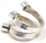 Sterling Silver Pink Stone Ring and Earrings