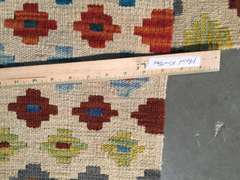 COLORFUL HAND KNOTTED KLIM RUNNER 2.9x6.6