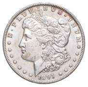 1891-CC Morgan Silver Dollar