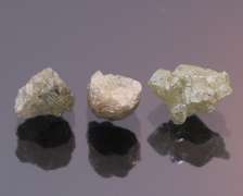 Heavy 2.74ct uncut silver Diamond parcel