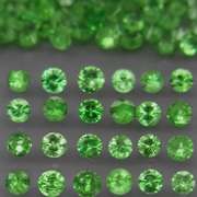 Rare 2.84ct untreated apple green Tsavorite set