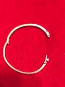 14k yellow gold ladies diamond bangle bracelet