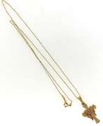 Italian 14K YellowGold Cross Necklace