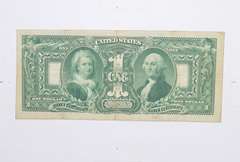 1896 $1 Educational Silver Certificate Note - Horse Blanket