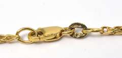 Hefty Anchor Necklace with Diamond in 14KT Yellow Gold