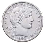 1894-S Barber Half Dollar