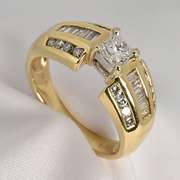 Bold Princess Cut Diamond Ring