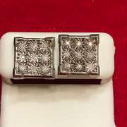 14K WHITE GOLD DIAMOND STUDS