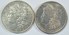 Real nice 1879 and 1890-S Morgan Silver Dollars