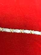 ladies two tone diamond bracelet 2.00 carat tw.