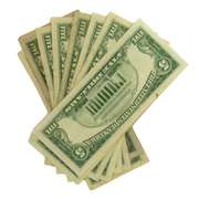 10 Clean $5 Red Seal US Notes