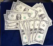 20 CONSECUTIVE UNC 1963 B SERIES $1.00 FRN NOTES  BARR DOLLARS