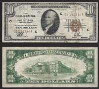 $10 1929 Federal Reserve Bank Note Philadelphia