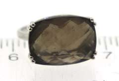 Sterling Silver Smokey Quartz Ring