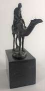 Arab Man Riding Camel Bronze Sculpture