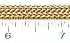 Heavy Woven Bracelet in 14KT Yellow Gold
