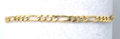 Nice Figaro Bracelet in 14KT Yellow Gold