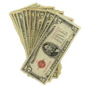 10 Clean  $5 Red Seal  US Notes