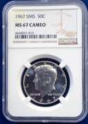 1967 SMS 50C NGC MS 67 CAMEO