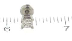 Classic White Gold Princess Cut Diamond Earrings