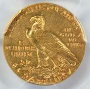 Near Mint 1928 US $2.50 Indian Gold Piece. PCGS AU55