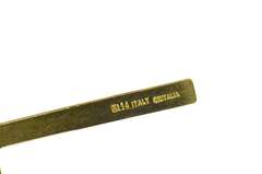 14K Yellow Gold Curvy Design Cross Christian Faith Pendant