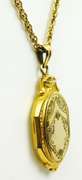 Very Fine Vintage Gold-Filled Locket & Chain