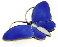 Vintage Norway Sterling Silver Butterfly PIn