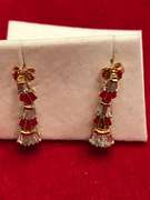 14k gold diamond earrings.