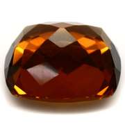 Stunning 24.73ct deep Madeira created Citrine