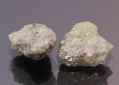 Striking 2ct uncut silver Diamond set