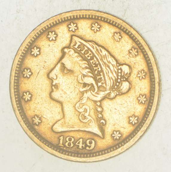1849 $2.50 Liberty Head Gold Quarter Eagle