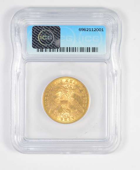MS63 1897-S $10.00 Liberty Head Gold Eagle - Graded ICG