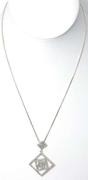 Set of Sterling Silver Necklace and Earrings