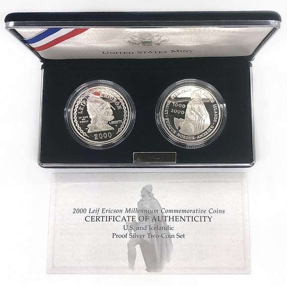 Leif Ericson Millennium Commemorative Coins Set