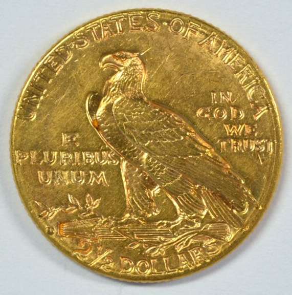 Better date 1914-D $2.50 Indian Gold Piece. Choice BU