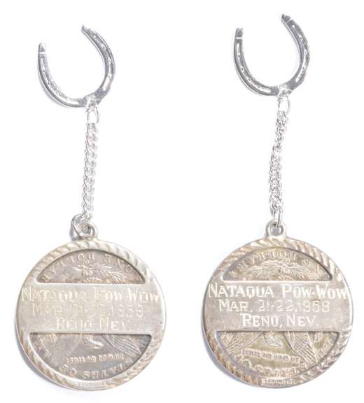 2 1890-CC & 1891-CC Morgan Silver Dollar Nataqua Pow-Wow 1959 Reno, NV