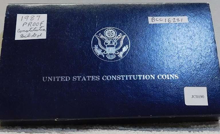 1987 PROOF Constitution Silver Dol